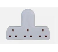 Marco Paul 3 Way Plug Extender, Extension Plug 3 Outlet Multi Plug Adapter Surge Protector Plug, Triple Adapter Plug Extension Socket UK Multi Plug Adaptor 3 Way Plug Adapter