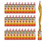 Marco Paul 30 Pack Extra Sticky Fly Glue Trap Rolls Hanging Fly Paper Strips in Yellow Marco Paul Yellow