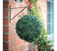 Marco Paul 30cm Green Artificial Topiary Ball Garden Decoration in Grey Marco Paul Grey