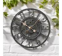 Marco Paul 30cm Green Slate Open Face Wall Clock for Indoor & Outdoor in Dark Green Marco Paul Dark Green