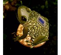 Marco Paul 33cm Green Metal Solar Silhouette Frog Ornament Marco Paul Green