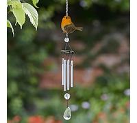 Marco Paul 34cm Orange Robin Wind Chime For Outdoors Marco Paul Multicolor