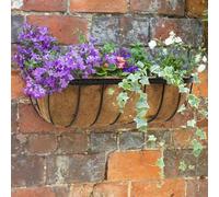Marco Paul 36" Black Metal Wall Mounted Planter Marco Paul Black