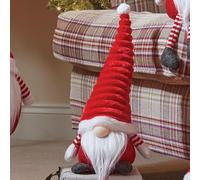 Marco Paul Christmas Decorations Red Sitting Gonk Super Furry Fabric Gonk Santa Figure Soft Plush Festive Indoor Christmas Ornaments Xmas Home Decoration Winter Indoor Gifts for Women 38cm