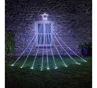 Marco Paul 3m Pre-Lit Shooting Star Christmas Light Display Outdoor Cool White LED Fairy Lights Mains Powered Xmas Decoration for Garden & Home Novelty Lighting for Home Waterfall String Lights
