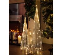 Marco Paul 3Pc Christmas Cone Tree With 90 Led Lights