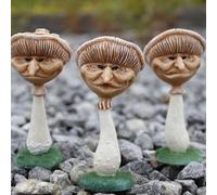 Marco Paul 3Pc Garden Mushroom Ornament Set