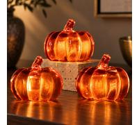 Marco Paul 3Pc Led Pumpkin Ornament Set