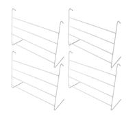 Marco Paul 4 Pack 4 Bar Radiator Airers - Strong Steel Clothes Airer Indoor Radiator Clothes Drying Rack - Easy Clean Coating with Non-Scratch End Caps - Compact Over Radiator Towel Rails for Laundry