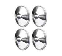 Marco Paul 4 Pack of Chrome Radiator Pipe Collars Heavy Duty Plastic 15mm Pipe Covers Radiator Collars for Kitchen Bathroom Livingroom Easy to Install Floor Rings for Radiators