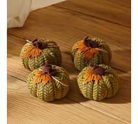 Marco Paul 4Pc Autumn Plush Pumpkin Set - 22Cm