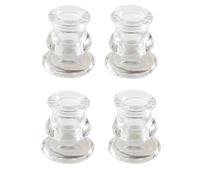 Marco Paul 4pc Glass Candle Holders Coloured Taper Candlestick Holders Decorative candlesticks Living Room Accessories House Accessories Candles & Holders Table Decorations Centrepiece