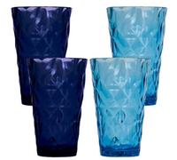 Marco Paul 4Pc Plastic Tumblers 600Ml Glasses Drinking Shatterproof Plastic