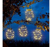 Marco Paul 4X Solar Hanging Spiral Led Lights