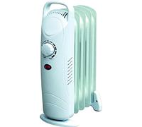 Marco Paul 5 Fin Oil Filled Radiator Small - Mains Powered Electric Radiator CE Approved - Oil Heaters For Home With Adjustable Heat And Power Controls - Compact Electric Radiators Free Standing