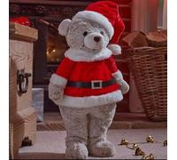 Marco Paul 50cm Standing Teddy Bear Santa Christmas Decorations Indoor Home Xmas Decorations Festive Figure Christmas Ornaments Santa Xmas Festive Decor Home Decor