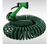 Marco Paul 50Ft Retractable Coil Garden Hose- Spray Gun 5 Function