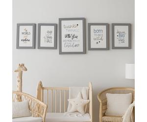 Marco Paul 5Pc Framed Baby Print Set