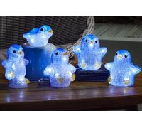 Marco Paul 5pc Pre-Lit Christmas Penguins String Lights in Blue Marco Paul Blue