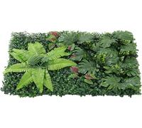Marco Paul 60 x 40cm Artificial Leaf Screening Panel - Fern Forest in Green | Size: 60 x 40 cm Marco Paul Green 60 x 40 cm