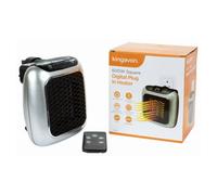 Marco Paul 600W Ceramic Plug In Electric Fan Heater with 2 Heat Modes 1-12h Timer Remote Control and Overheating Protection Energy Efficient Portable Heater for Home Bedroom Office or Kitchen