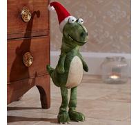 Marco Paul 60cm Large Standing Dinosaur Christmas Decorations Indoor Home Xmas Decorations Festive Figure Christmas Ornaments Santa Xmas Festive Decor Home Decor Christmas Decor