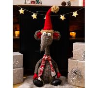 Marco Paul 67cm Christmas Rat Soft Plush Decoration Marco Paul Multicolor