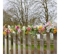 Marco Paul 6ft Artificial Flower Outdoor Garland Marco Paul Multicolor