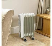 Marco Paul 7 Fin Oil Filled Electric Heaters for Home Indoor Heater Mini Radiator in White Marco Paul White