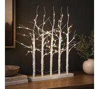 Marco Paul Light Up Birch Branch Tree Lamp - Battery Powered LED Twig Centrepiece with Timer, Decorative Table Light for Living Room, Mantel, Shelf, Indoor Spring Decorations Wedding & Home Decor