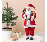 Marco Paul Interiors Traditional 80cm Standing Santa Claus Christmas Decorations Indoor Home Xmas decorations Festive Figure Father Christmas Ornaments Santa Xmas Festive Decor