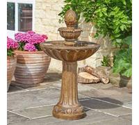 Marco Paul 85cm Bronze 3 Tier Resin Solar Powered Water Fountain Marco Paul Bronze