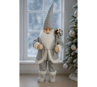 Marco Paul 85Cm Standing Santa Claus Christmas Decoration - Grey