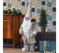 Marco Paul 85cm Traditional Standing Santa Claus Christmas Decoration - Papa Noel - Figure - Christmas Theme - Perfect for Home, Office, Schools - Red & White