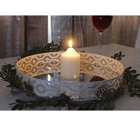 Marco Paul 8cm Ivory Pillar Candle - Unscented Candles Long Burning 25 Hours with Clean Burn - Small Candles for Christmas Table Centrepiece, Stocking Fillers, Mantelpiece & Candle Gifts for Women