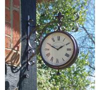 Marco Paul 8In Station Wall Clock & Thermometer