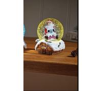 Marco Paul Christmas Snow Swirl Santa & Snowman Festive Lantern Light Up christmas decorations Warm White Light Indoor Snow Globe Ornament home decor christmas scene house decor musical xmas globe