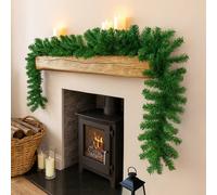 Marco Paul 9ft Luxury Traditional Pine Christmas Garland in Green | Size: 270 cm x 35 cm Marco Paul Green 270 cm x 35 cm