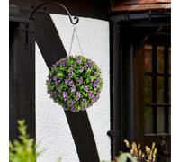Marco Paul Artificial Hanging Topiary White Rose Ball