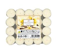 Marco Paul Interiors 20 x Scented Tea Lights Candles Fragranced Tealights 7hr Burn Time Light Long Candle Set Gift Home Décor Lighting Colourful for Home, Event, Christmas (Vanilla)