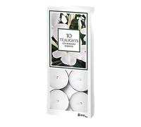 Marco Paul Berries Scented Tea Lights Long Burning Long Lasting Tea Lights Scented Candles Multipack 8 Hour Tealights Coloured Small Multipack Tea Candles (Jasmine, Pack of 10)
