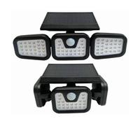 Marco Paul Bright White Solar Powered Security Light with Motion Sensor Wall Mounted in Black Marco Paul Black