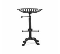 Marco Paul Brown Cast Iron Vintage Industrial Bar Stool Marco Paul Brown