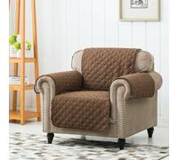 Marco Paul Brown Quilted 2 Seater Sofa Cover Waterproof Slipcover Couch Covers for Sofa Protector Pet Dog Protection Covers for Sofas and Chairs Kid Sofas Slipcovers