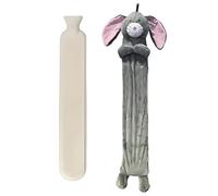 Long 2L Bunny Rabbit Hot Water Bottle with Plush Super Soft Cover