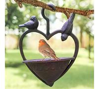 Marco Paul Cast Iron Bird Feeder With Robins