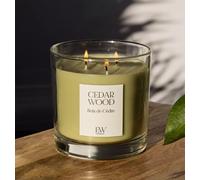 Marco Paul Cedarwood 3 Wick Candle Jar Candle Scented Candles Large in Green Marco Paul Green