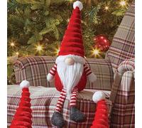 Marco Paul Christmas 44cm Red Sitting Gonk Super Furry Fabric Nordic Gonk Soft Plush Festive Indoor Christmas Ornaments Xmas Home Decoration Winter Santa Figure Ideal Christmas Decorations Indoor