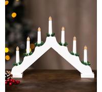 Marco Paul Christmas Candle Bridge Traditional LED Flameless Candles in White Marco Paul White