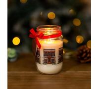 Marco Paul Christmas - Candle in Jar, Ginger Spice and Nutmeg Xmas House Lights, Wax Pillar Candles Scented Flame, Christmas Decor, Light Scented Candles Xmas Wax Candle Home Decor - 12cm